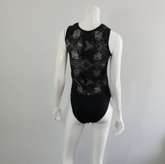 Stunning Stretchy Body Suit By Black Bead Size L (J) - Picture 2 of 4